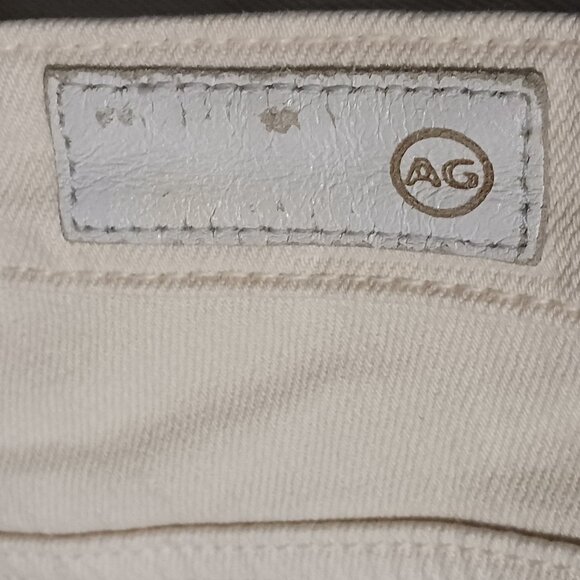 AG Adriano Goldschmied The Jodi Crop Jeans High Rise Slim Flare Cream,‎ Size 26 - Picture 9 of 12